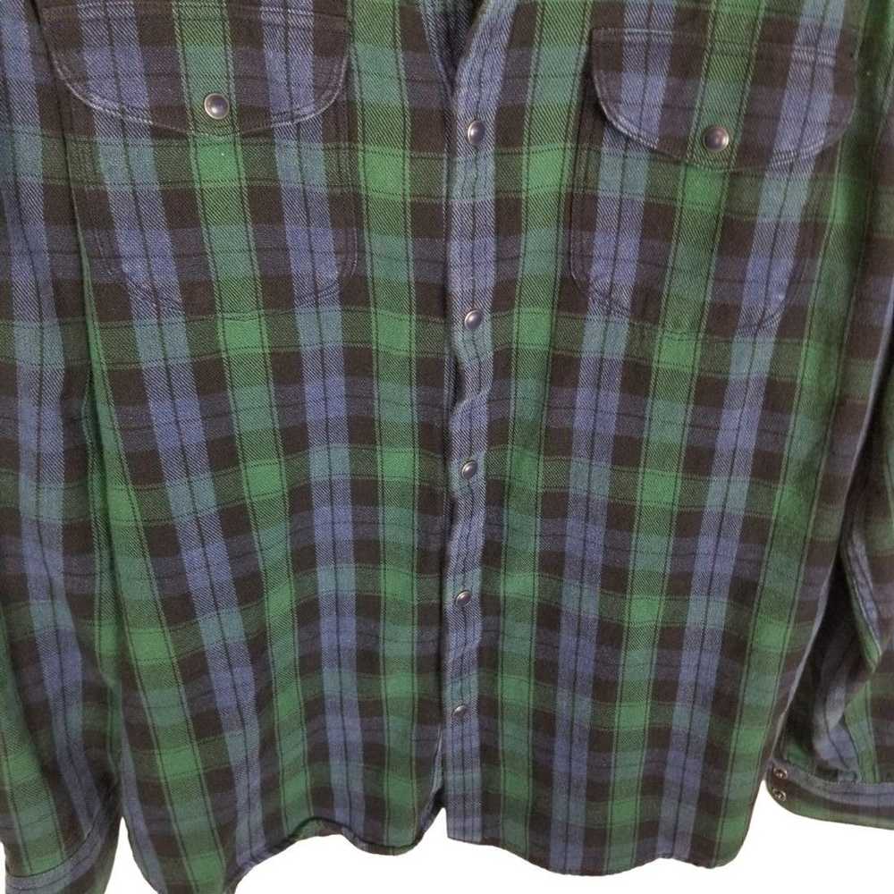 Lucky Brand Lucky Brand M Plaid Snap Classic Fit … - image 3