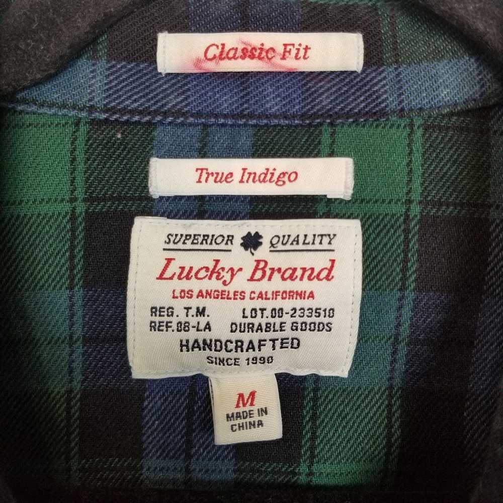 Lucky Brand Lucky Brand M Plaid Snap Classic Fit … - image 6