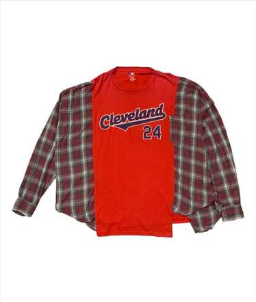 MLB × Streetwear Cleveland MLB Hybrid Shirt Oversi
