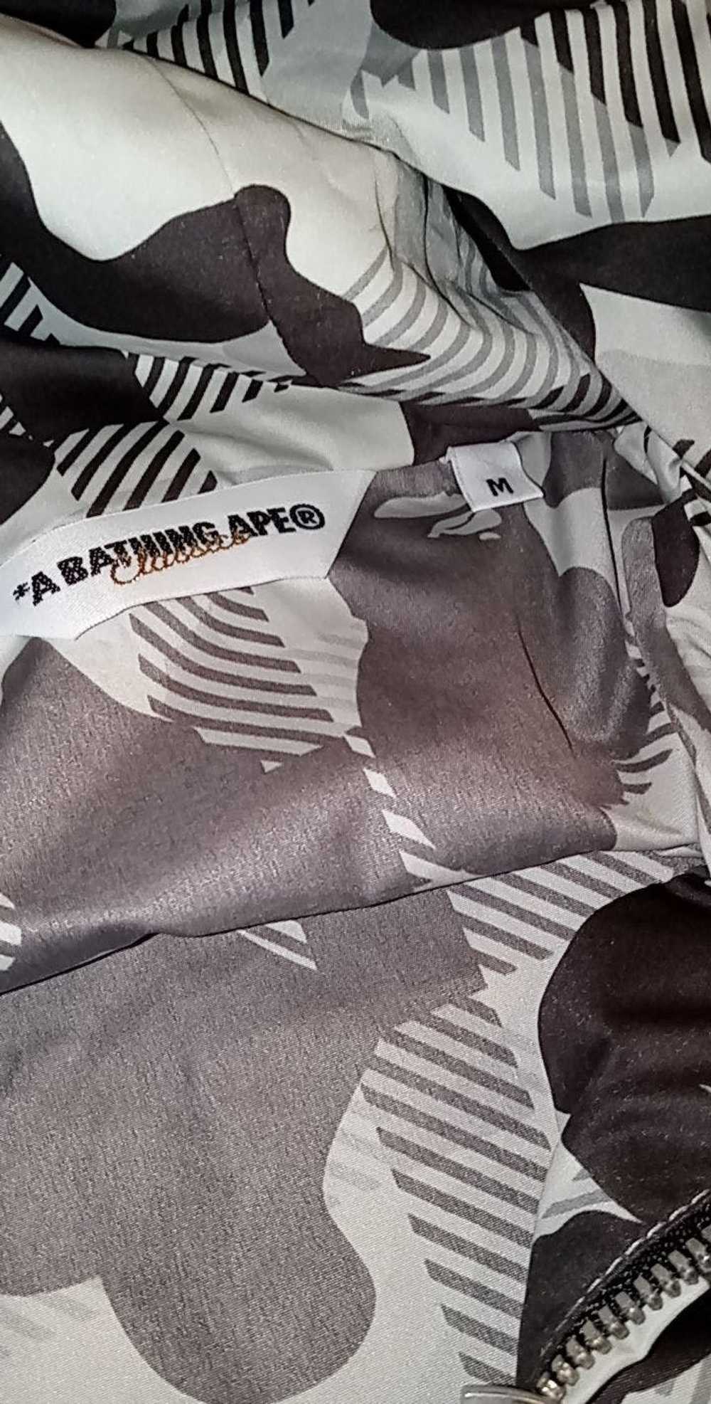 Bape Bathing Ape Plaid Gray Camo Full-zip Windbre… - image 4