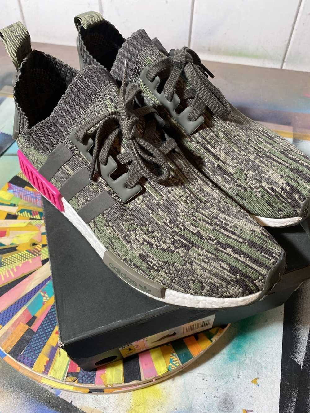 Adidas NMD_R1 Primeknit Utility Grey Camo 2017 - image 1