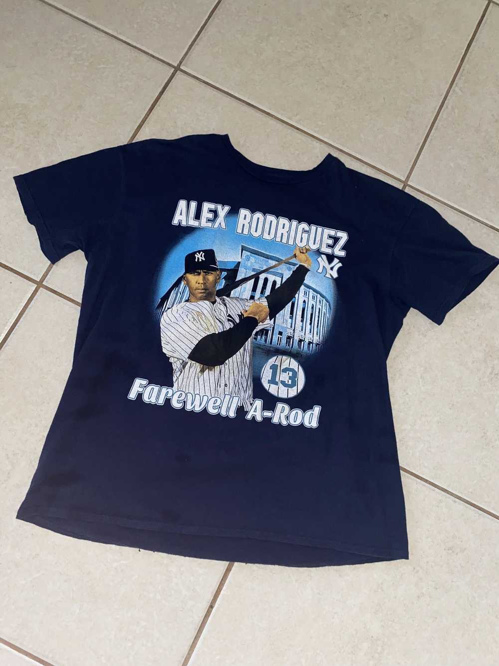 Vintage Alex Rodriguez Stats Tee *Front & Back Hi… - image 1