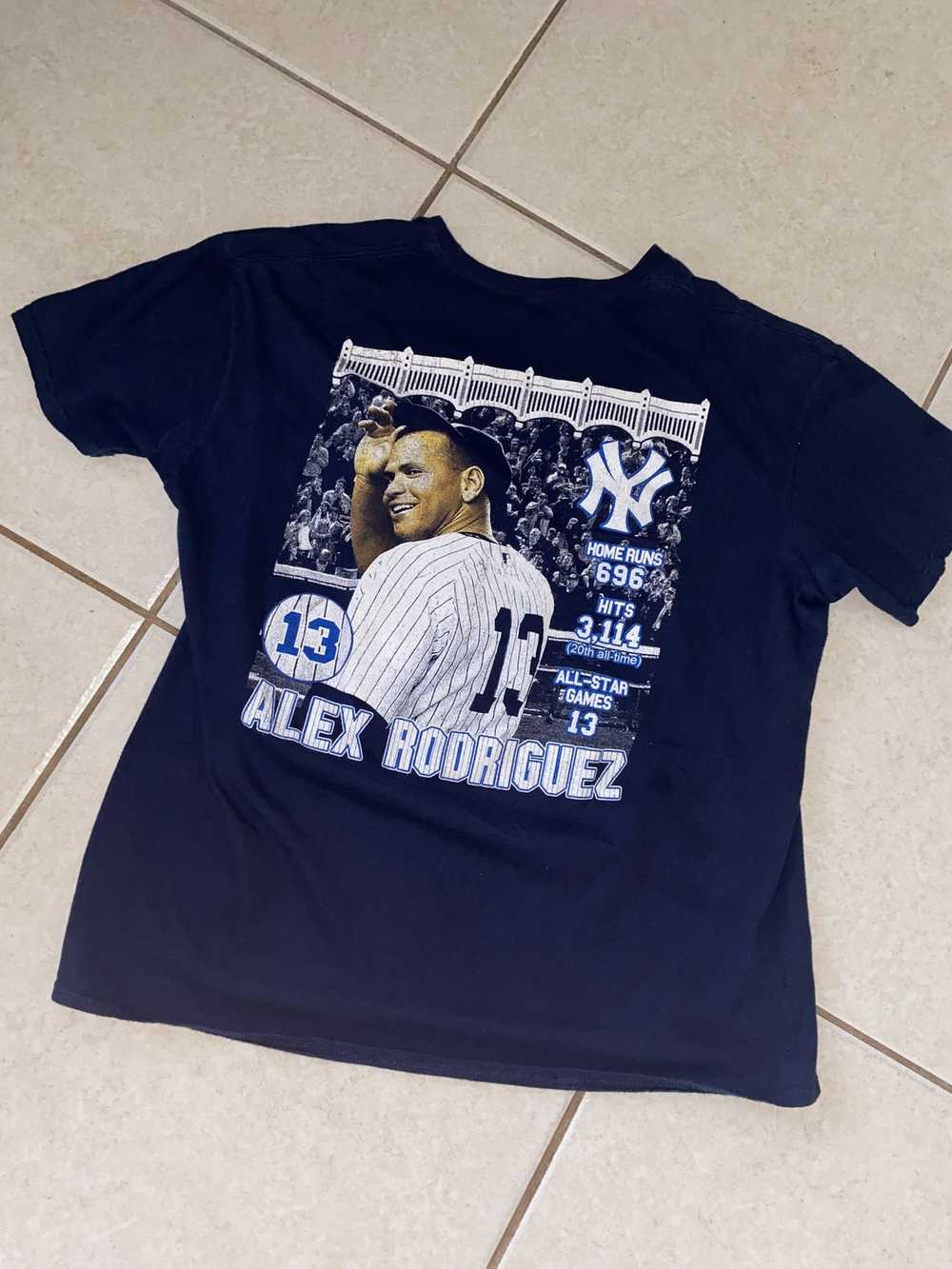 Vintage Alex Rodriguez Stats Tee *Front & Back Hi… - image 2