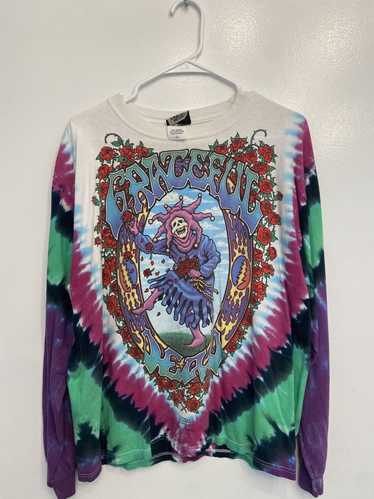 Grateful Dead 1993 Jester Green Tie Dye Concert T Shirt Unisex Large –  Black Shag Vintage