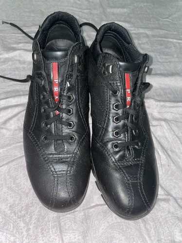 Prada Prada black leather half boot - image 1