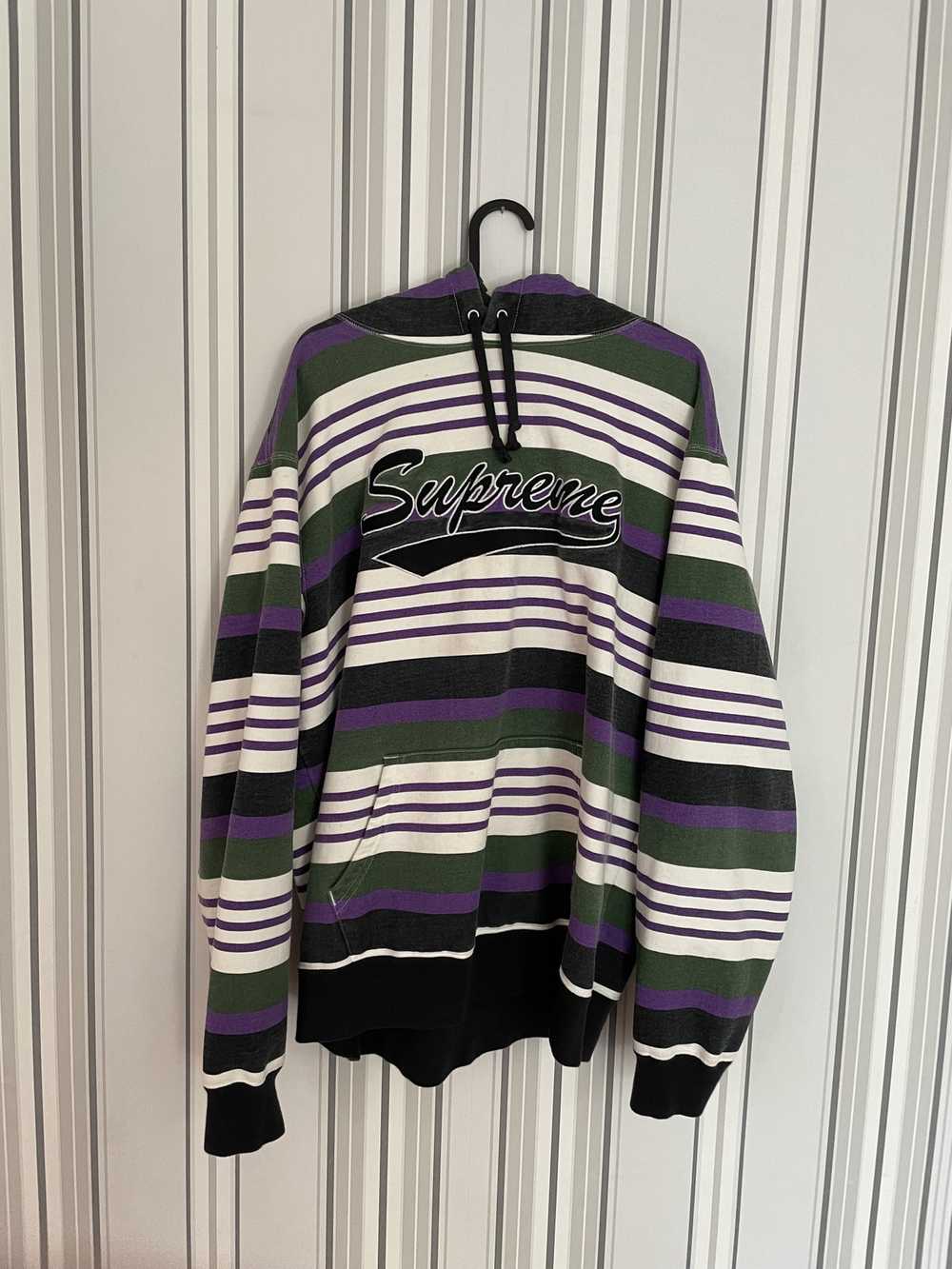 Supreme Striped Hoodie - image 1