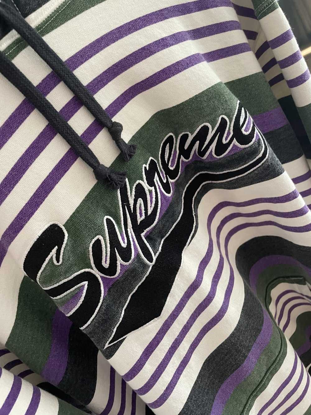 Supreme Striped Hoodie - image 3