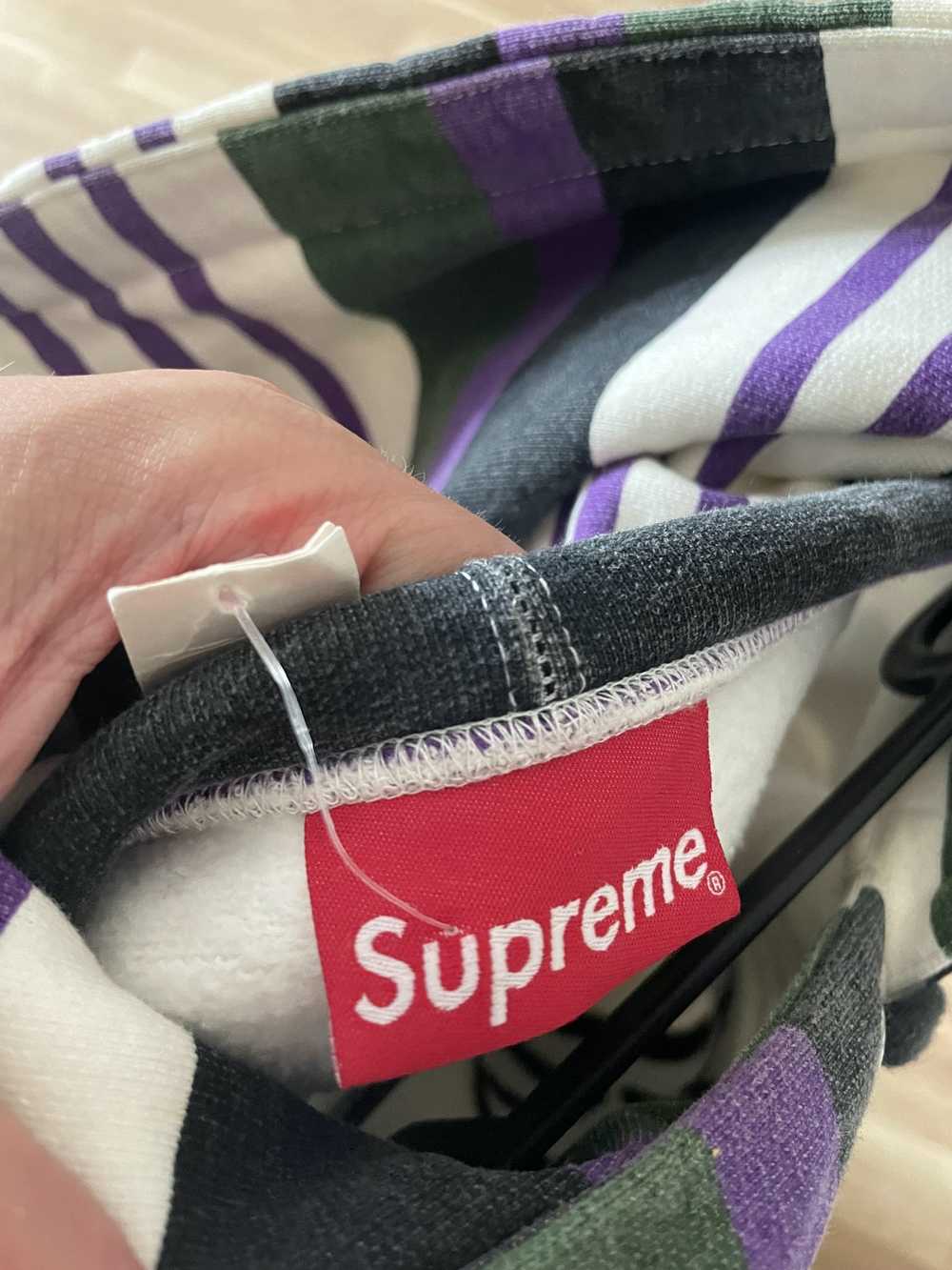 Supreme Striped Hoodie - image 5