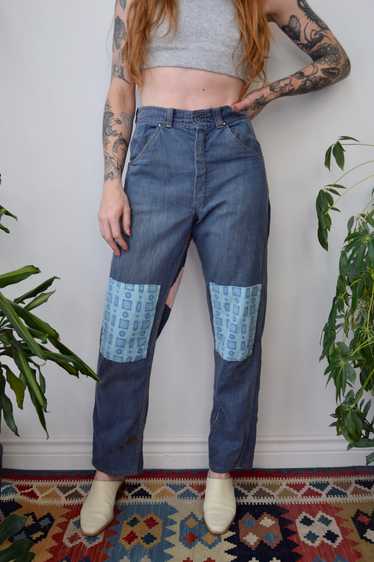 Vintage Patchwork Jeans - image 1