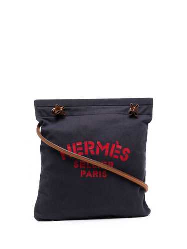 HERMES Shoulder Bag ALINE MINI Pochette C engraved Vaux Swift Rouge ash