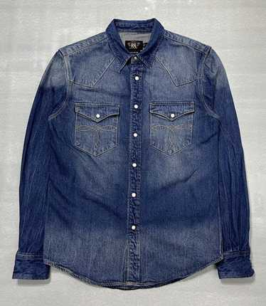 Rrl denim western shirt - Gem