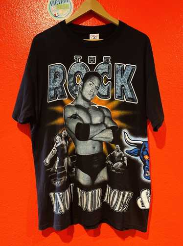 Vintage × Wwf The Rock WWF All Over Print 1999 Sto