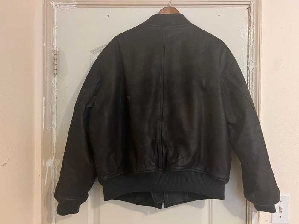 J.Crew Vintage J Crew Leather Bomber - image 2