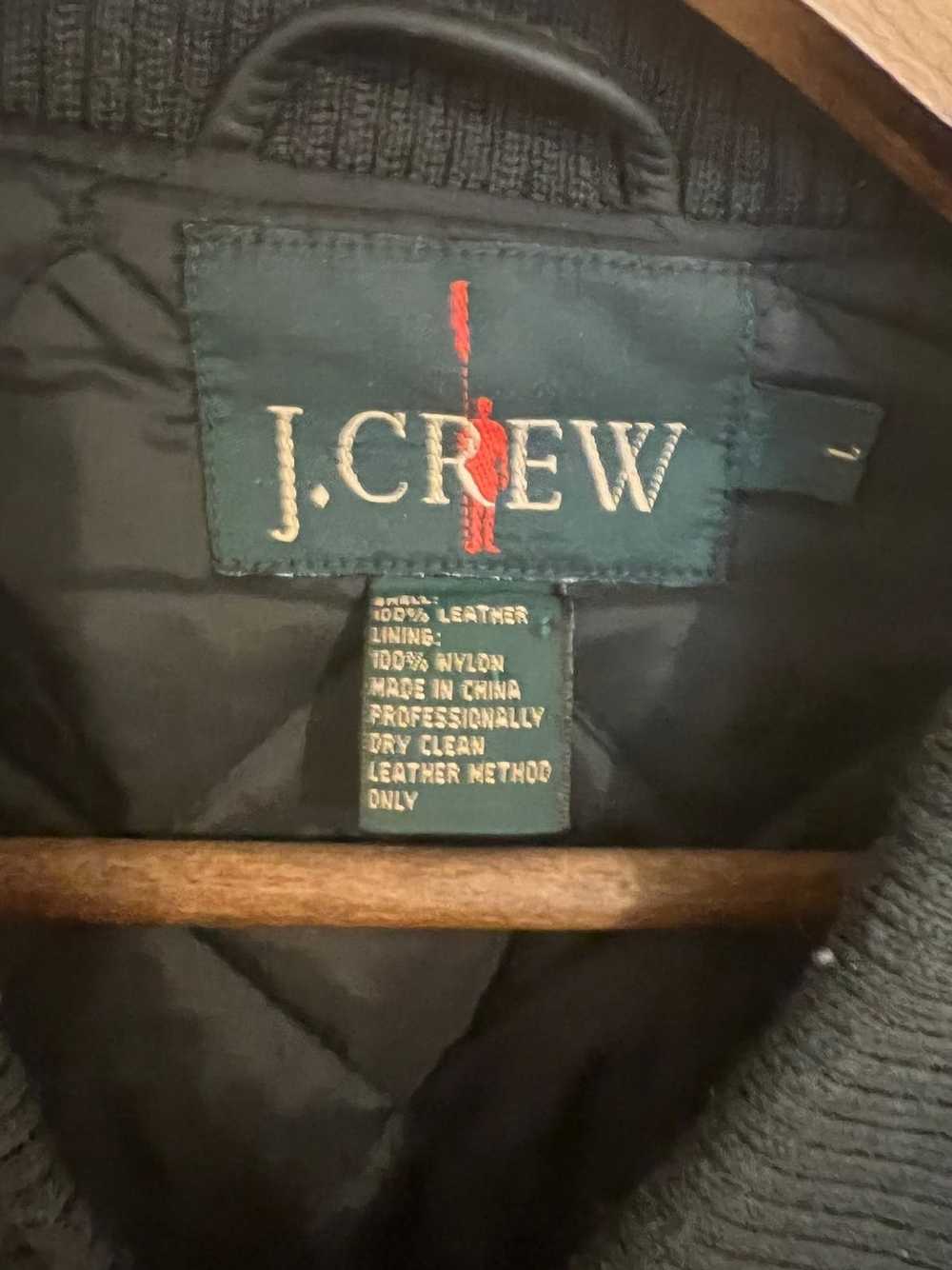 J.Crew Vintage J Crew Leather Bomber - image 3