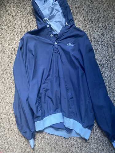 Nike Vintage navy and baby blue windbreaker