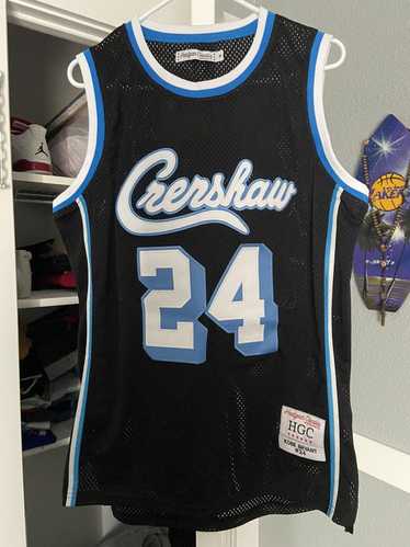 Crenshaw Kobe Bryant #24 Stitched Blue White 2XL Basketball Jersey