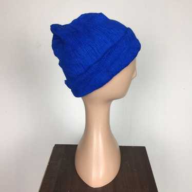 Designer × Hat × Hats Blue Beanie Hat Snowcap - image 1