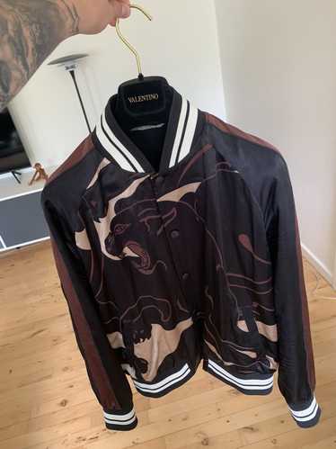 Valentino Panther Varsity Silk/Viscose Jacket
