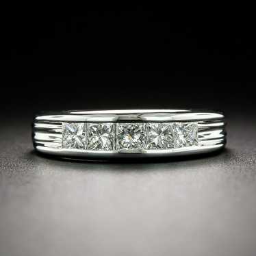 Princess Cut Diamond Wedding Band