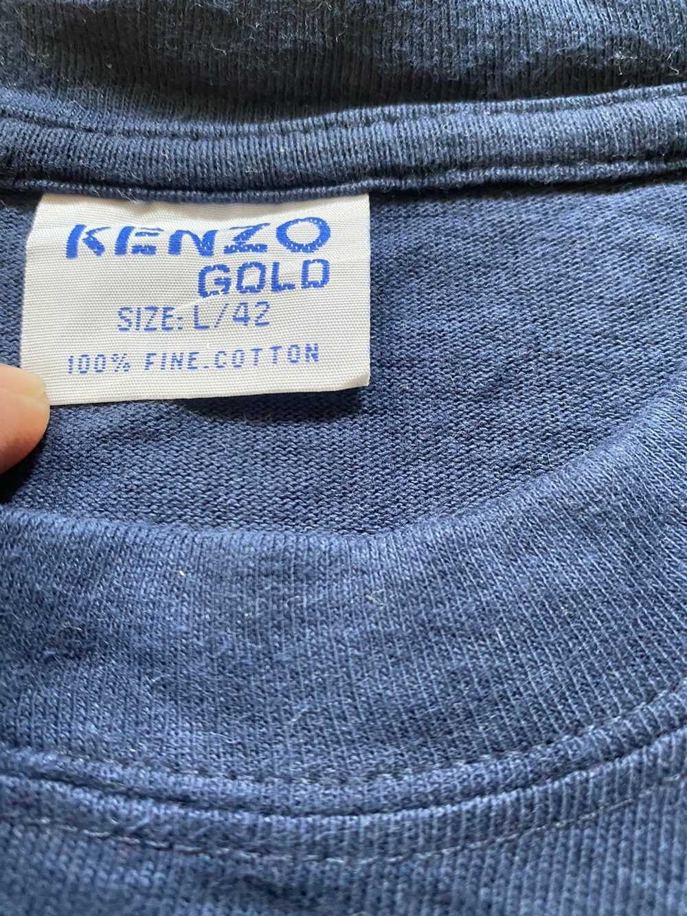 Designer × Kenzo Rare!! Kenzo T Shirt Embroided G… - image 3