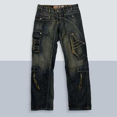 Distressed Denim Jeans De Art Bondage Style Distr… - image 1