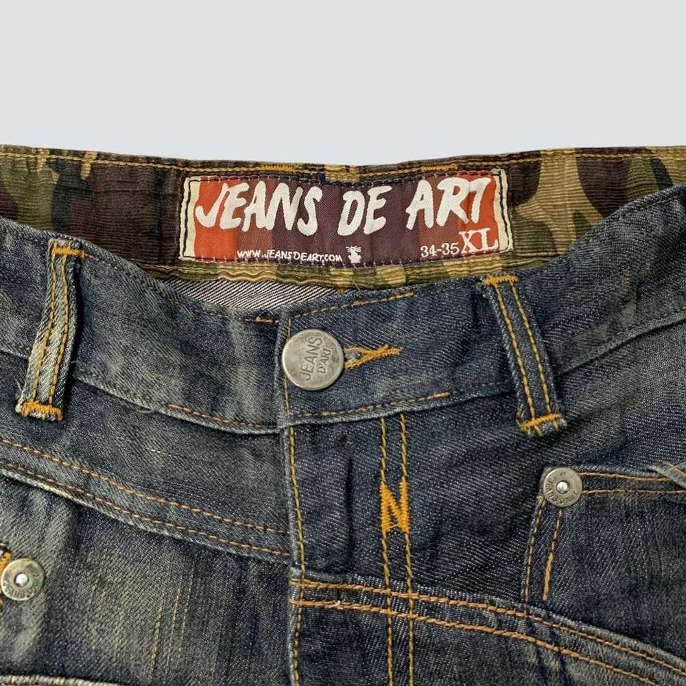 Distressed Denim Jeans De Art Bondage Style Distr… - image 6