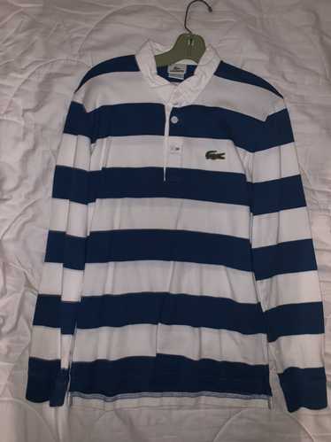 Lacoste Lacoste Rugby Striped white/blue Size XS