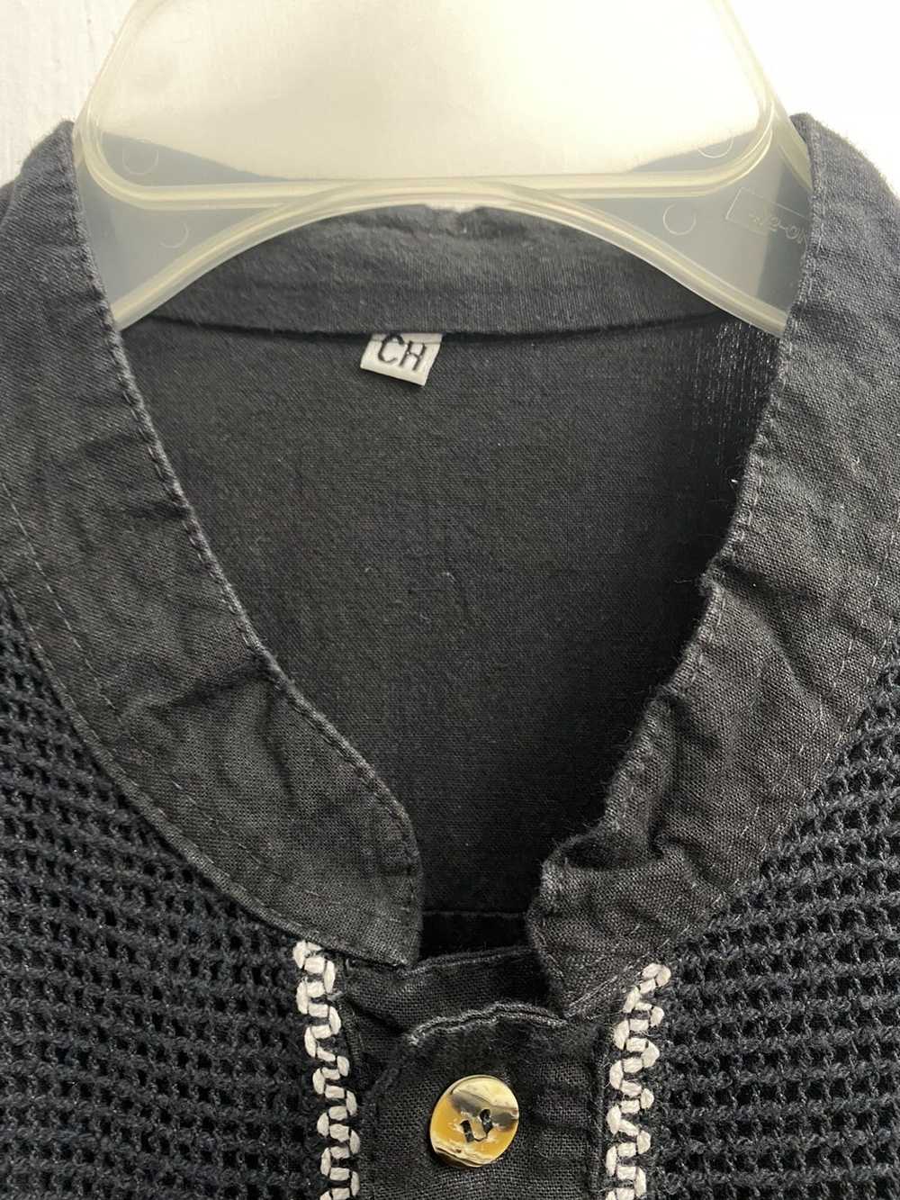 Custom × Handmade × Vintage Black button up shirt… - image 5