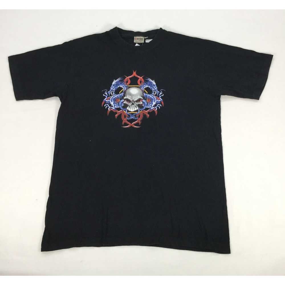 Brand × Streetwear SANTINO SKULL DRAGON TATTOO De… - image 1