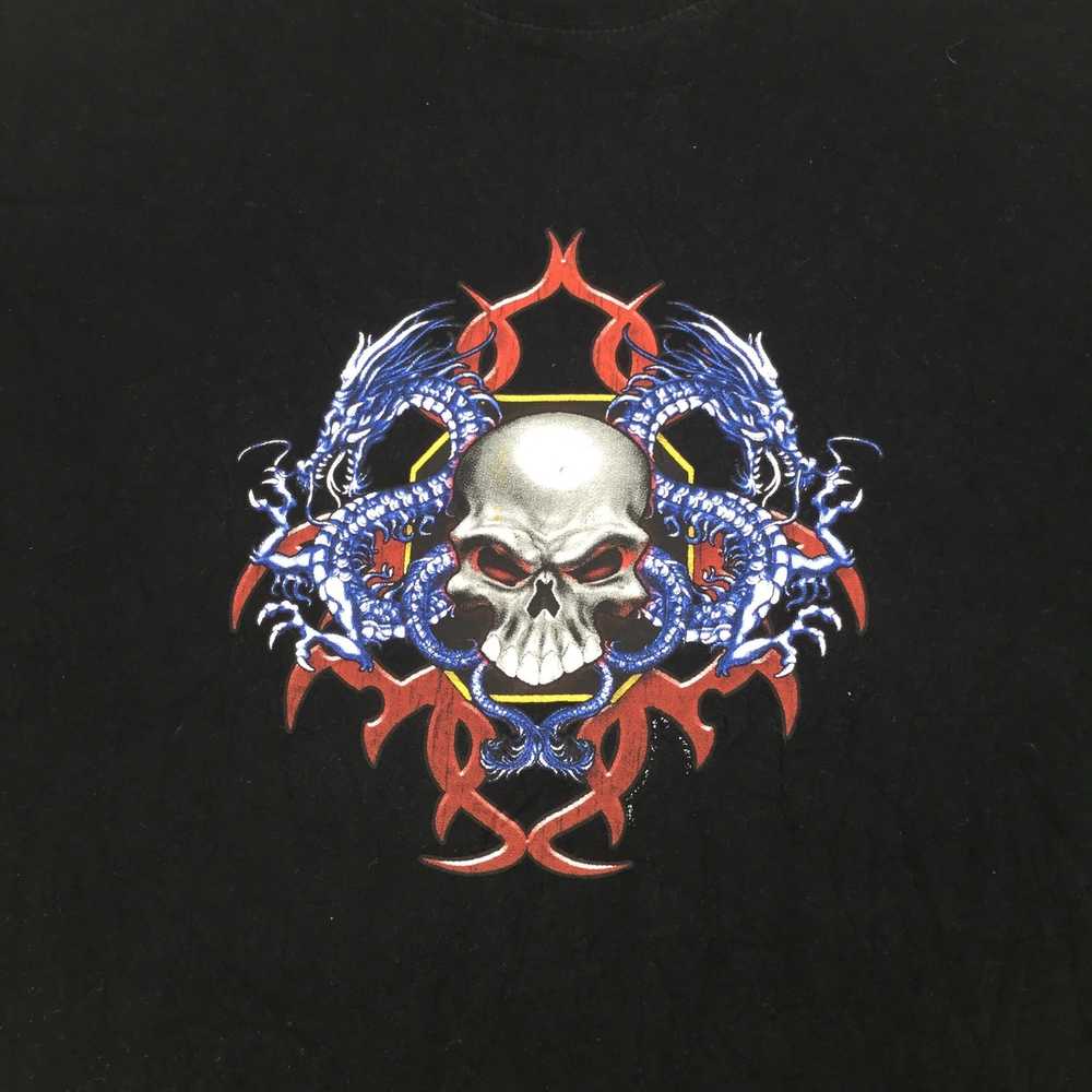 Brand × Streetwear SANTINO SKULL DRAGON TATTOO De… - image 3