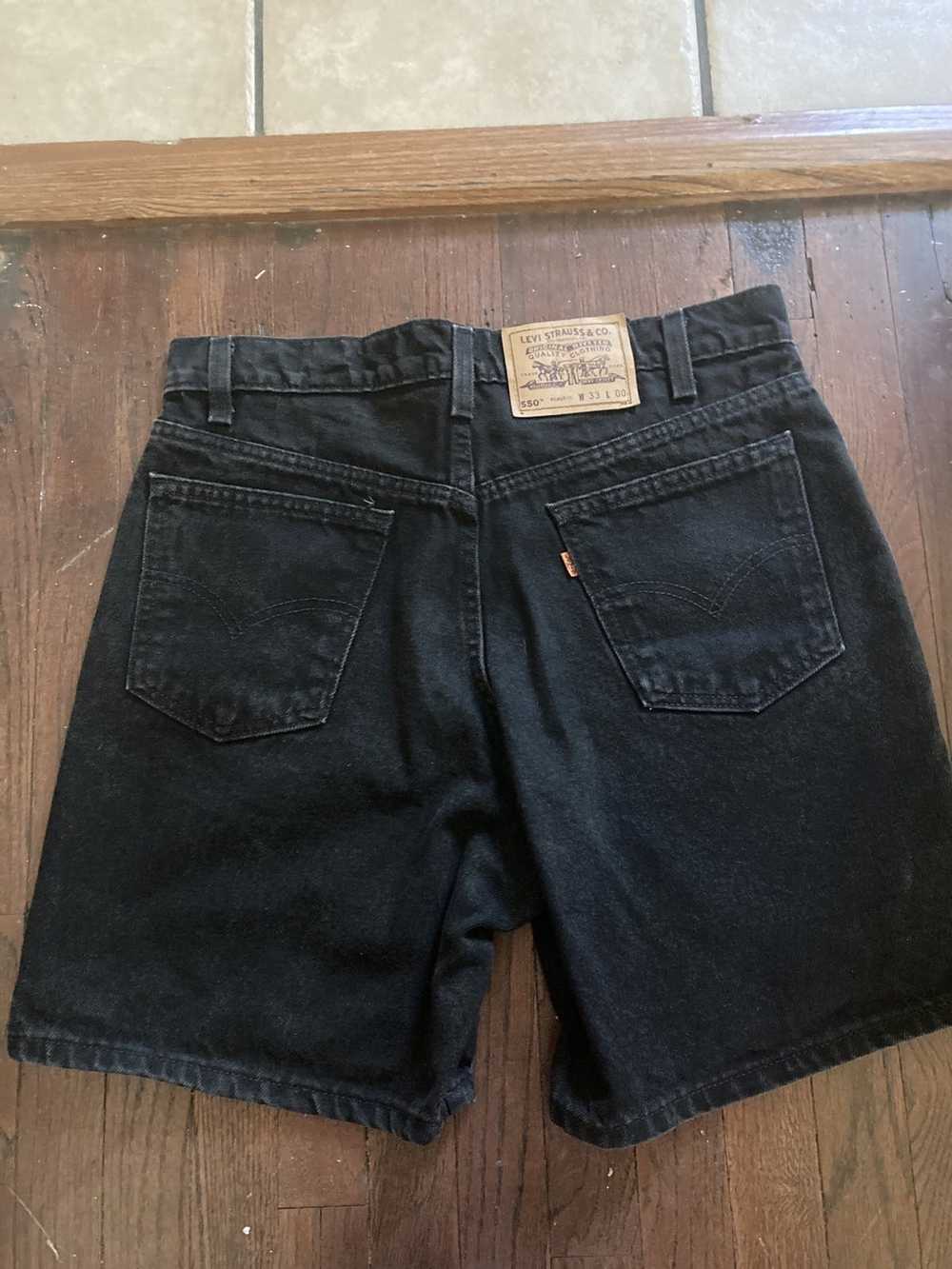 Levi's Vintage Clothing Orange tab black denim sh… - image 1