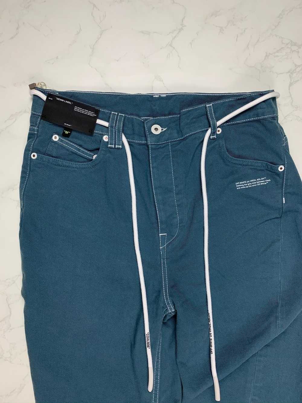 Off-White Rare Off-White Blue Denim Jeans - image 8