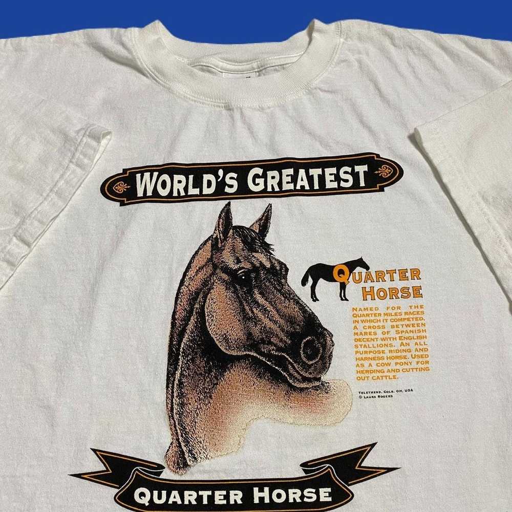 Animal Tee × Vintage vintage quarter horse shirt - image 1