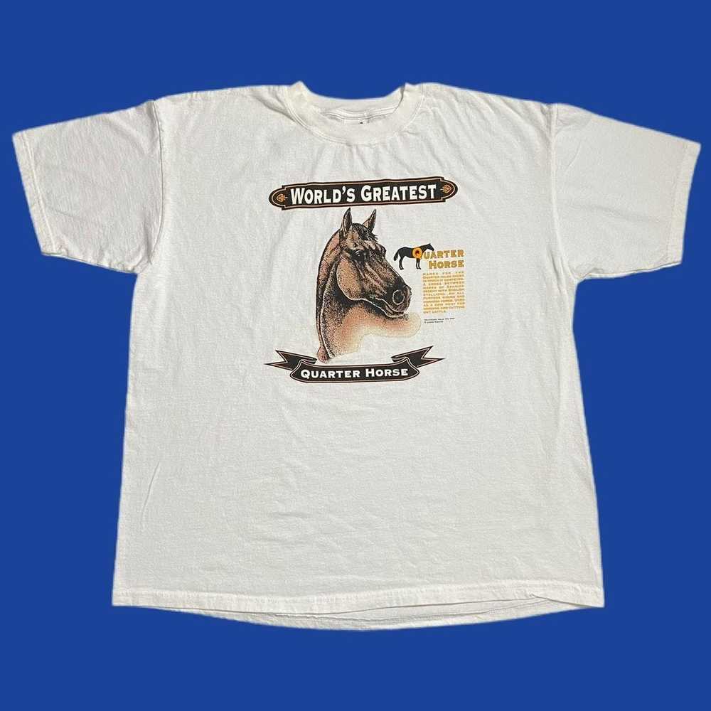 Animal Tee × Vintage vintage quarter horse shirt - image 2