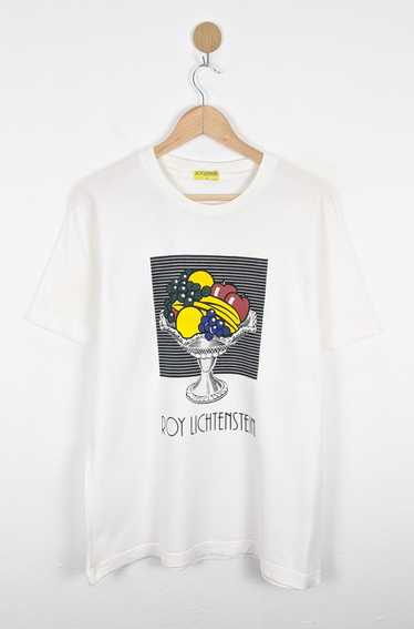 VINTAGE ROY LICHTENSTEIN Half Face With Collar T-SHIRT THE