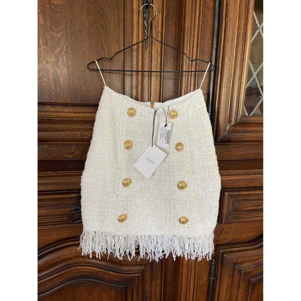 Balmain Tweed mini skirt - image 5