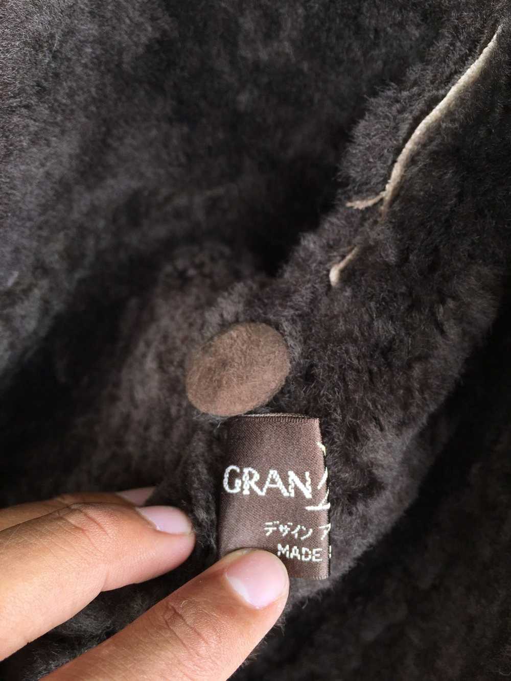 Japanese Brand × Sheepskin Coat Vtg sheepskin GRA… - image 5