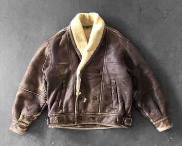 B 3 × Sheepskin Coat × Vintage RARE🔥80’S HARAJUK… - image 1