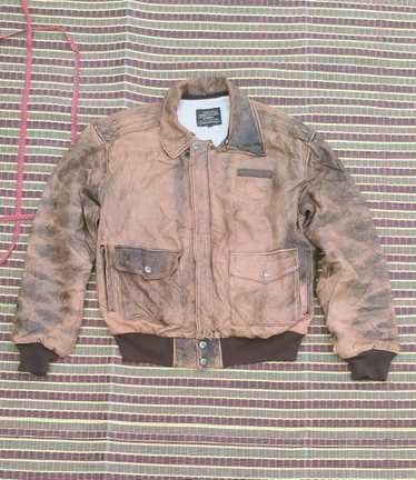 Avirex × Leather Jacket Type A-2 US army Air Forc… - image 1