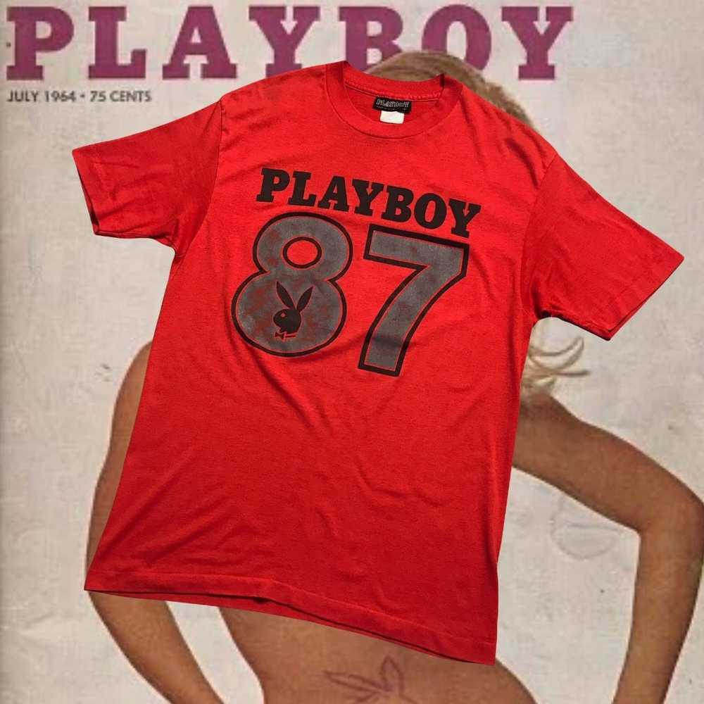Other Vtg 80s Playboy 87 T-Shirt MADE IN USA - image 1