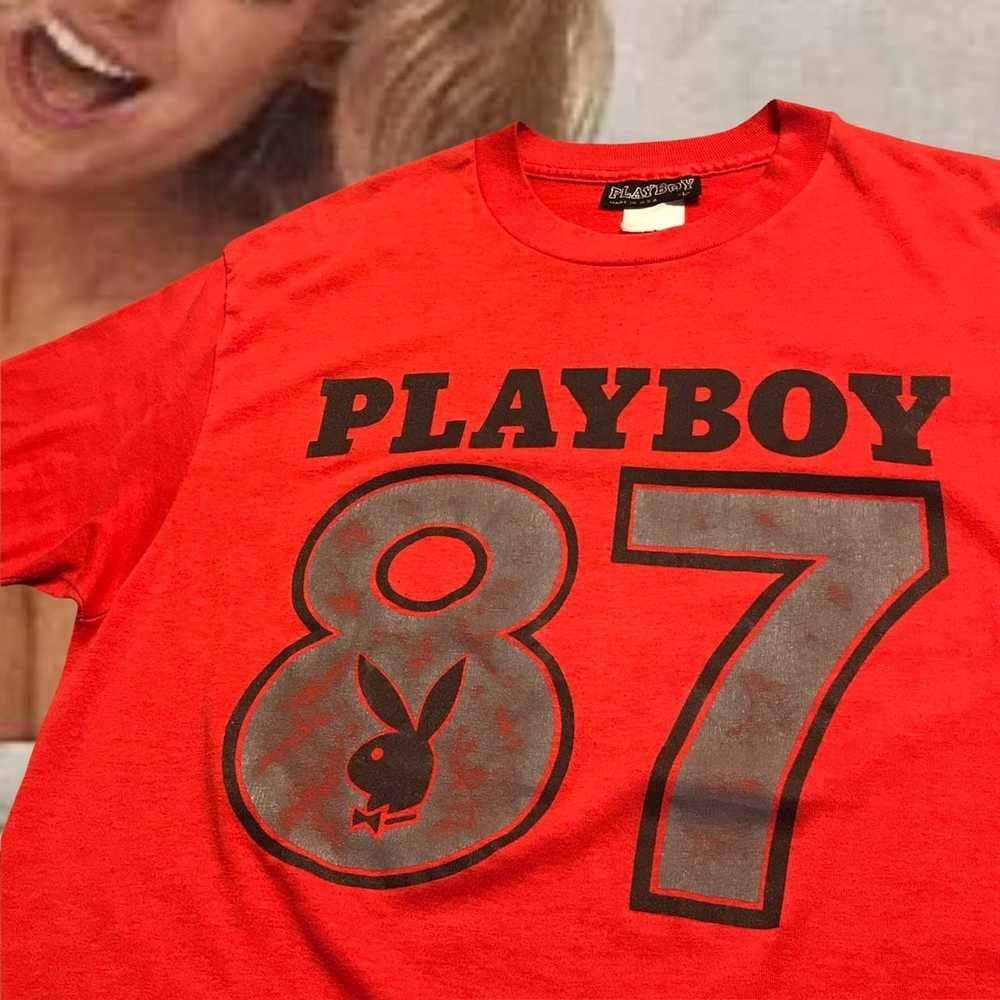 Other Vtg 80s Playboy 87 T-Shirt MADE IN USA - image 2