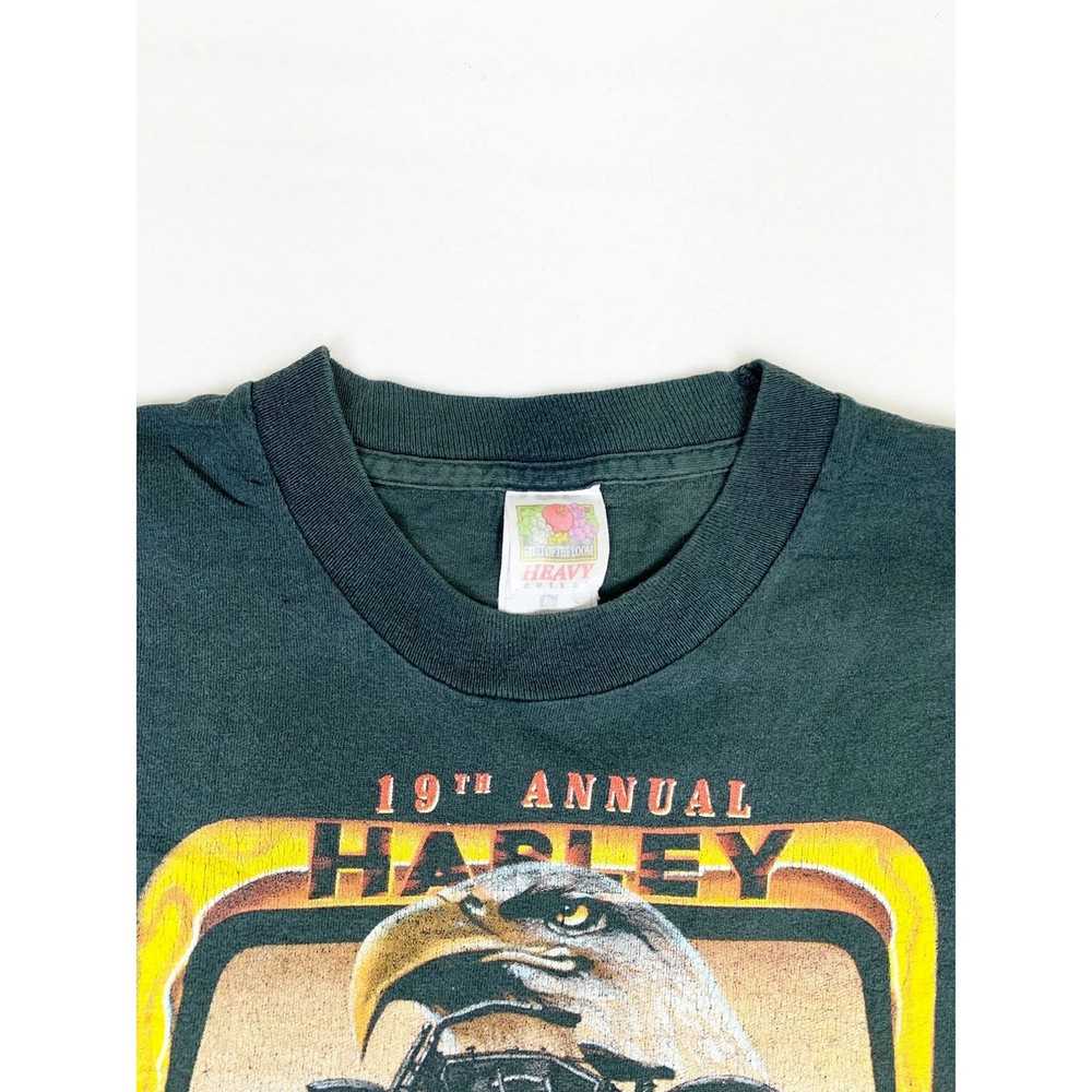 Vintage Vintage 1997 Harley T-Shirt Rendezvous Bl… - image 4