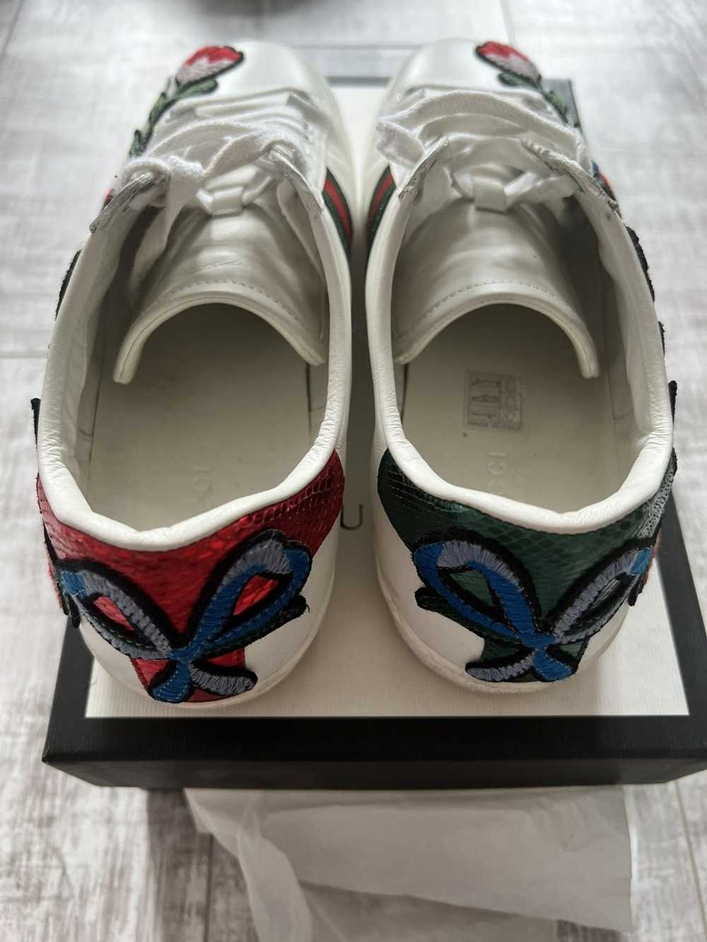 Gucci Gucci Floral Embroidered Ace Sneakers size … - image 4