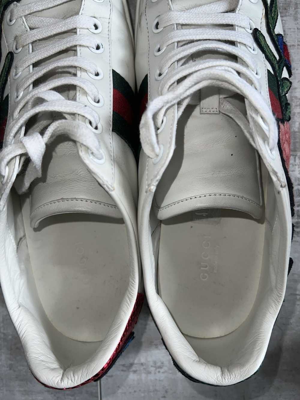 Gucci Gucci Floral Embroidered Ace Sneakers size … - image 9