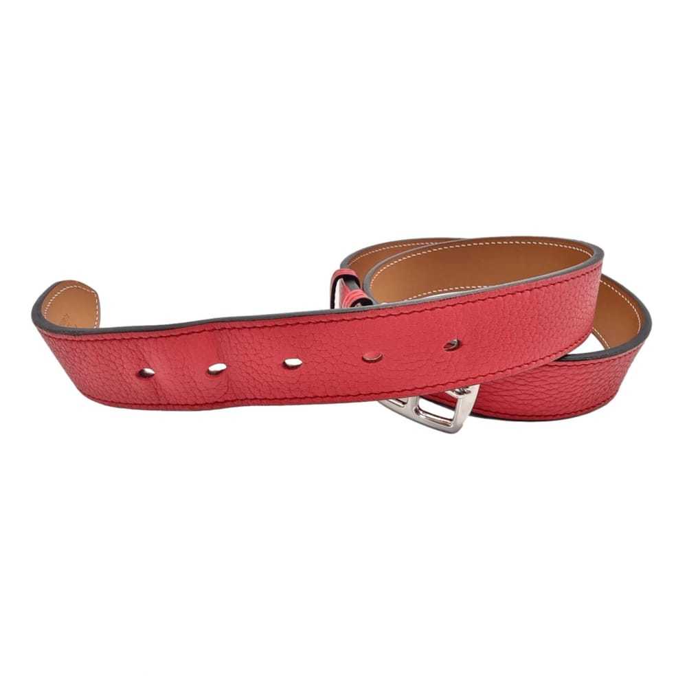 Hermès Etrivière leather belt - image 4