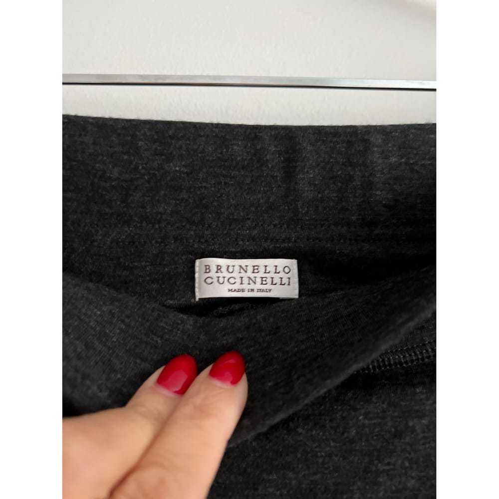 Brunello Cucinelli Wool mid-length skirt - image 3