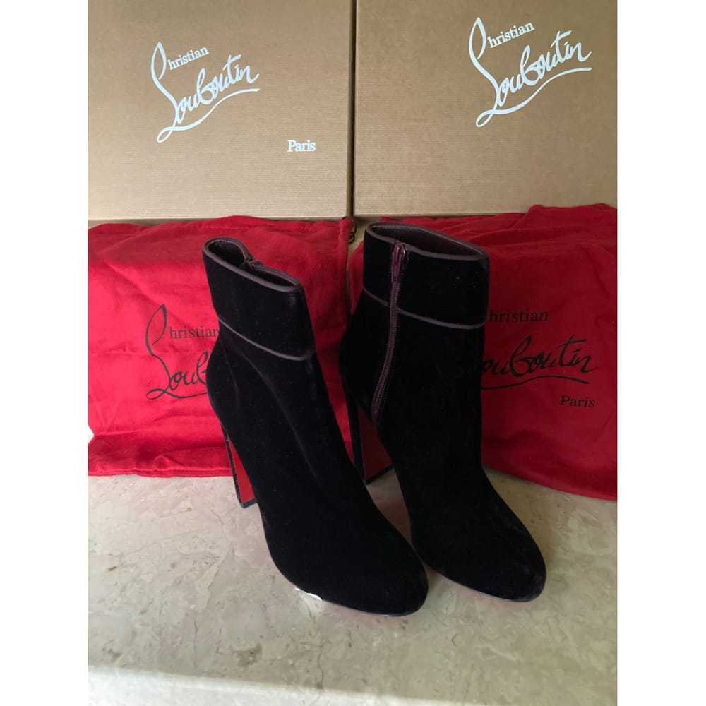 Christian Louboutin Velvet ankle boots - image 2