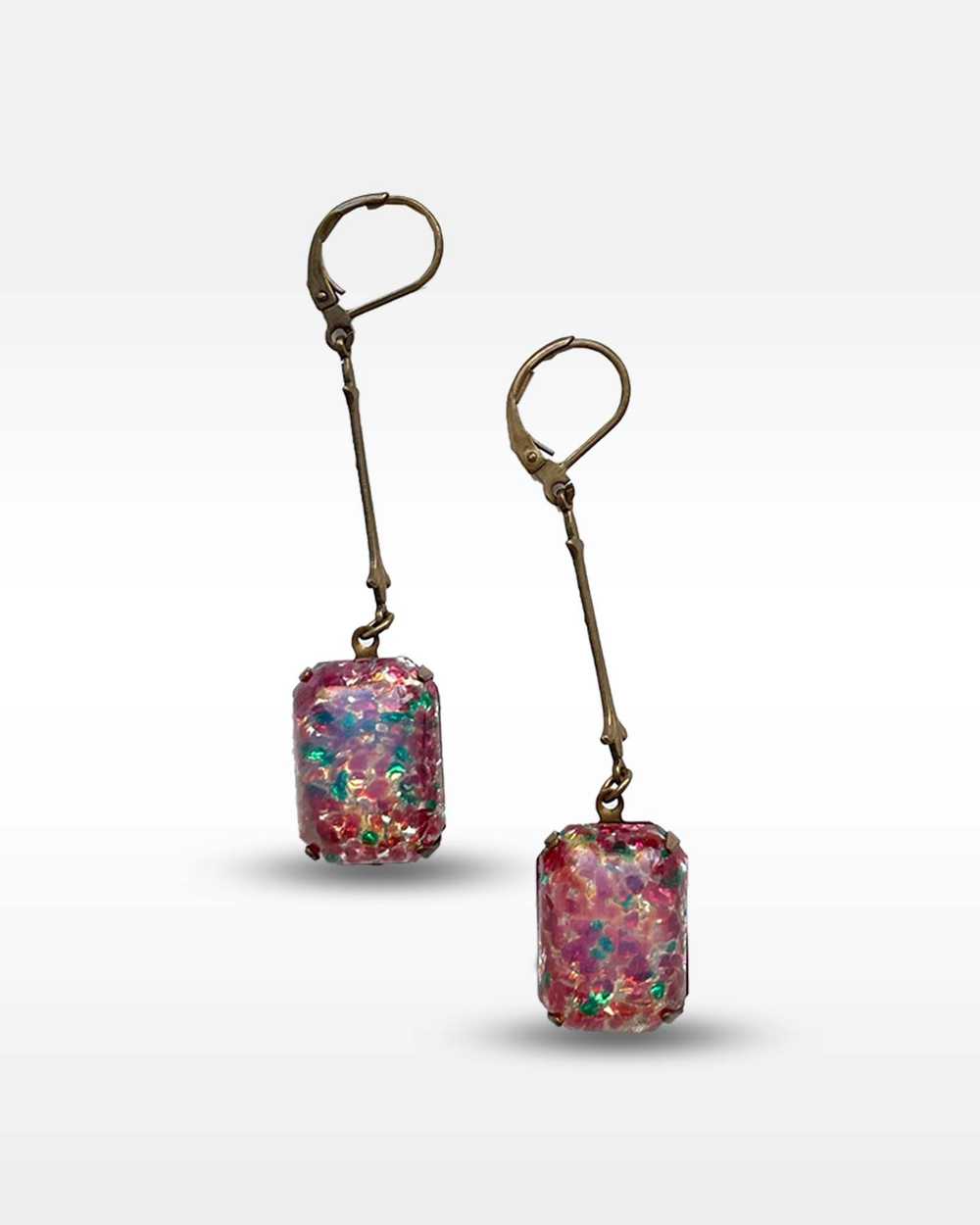 Confetti Glass Earrings - image 1