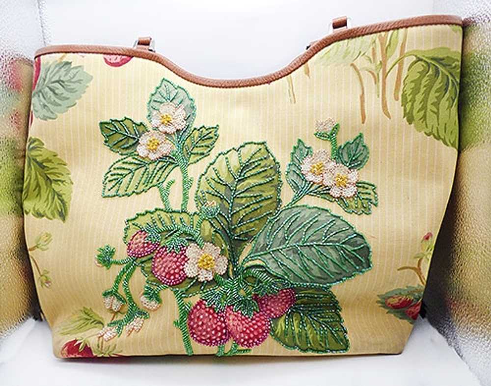 Isabella Fiore Beaded Strawberry Tote - image 1