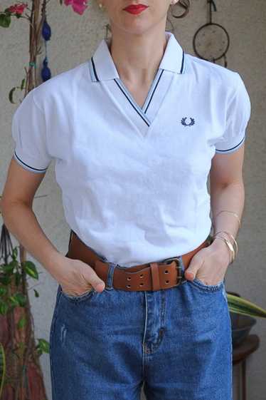 FRED PERRY 70's V-Neck Polo Shirt